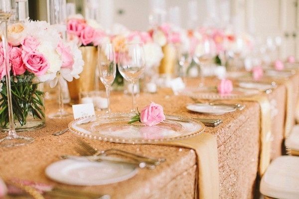 dourado rosa e branco