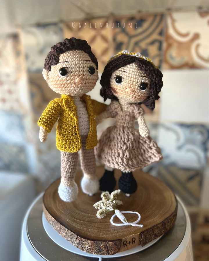 Topo de bolo em amigurumi - 1