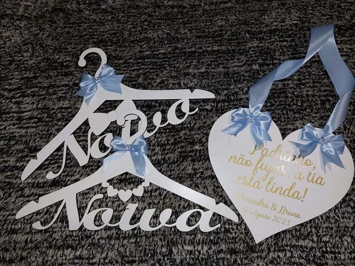 Kit de cabides com copos e talheres personalizados :) 2