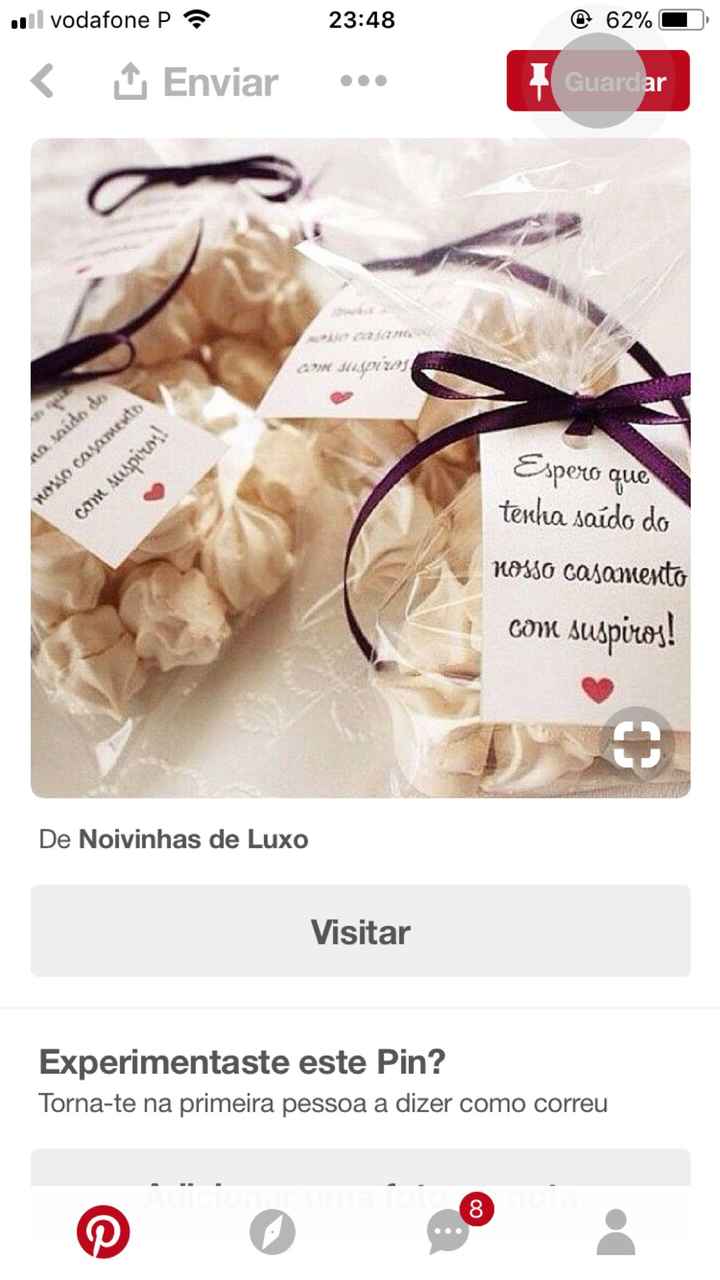  Suggestōes para presentiar os convidados... - 1