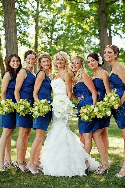 Damas de honor azul - 11