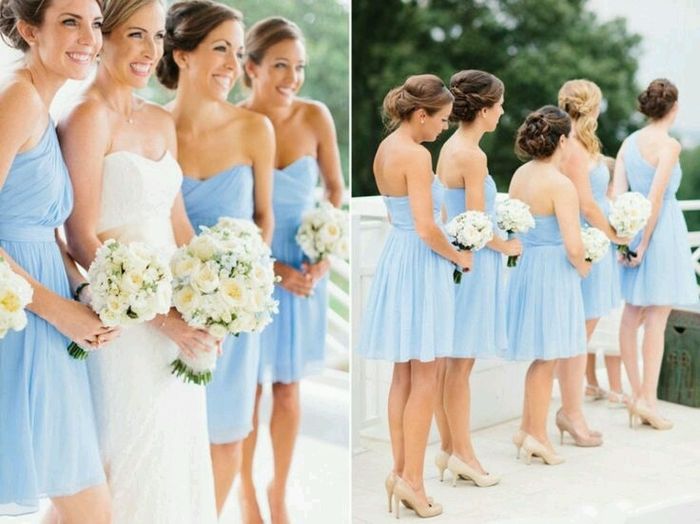 Damas de honor azul - 12