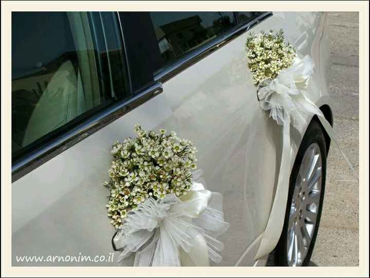 Decoração  do carro dos noivos - 11