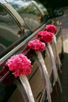 Decoração  do carro dos noivos - 18