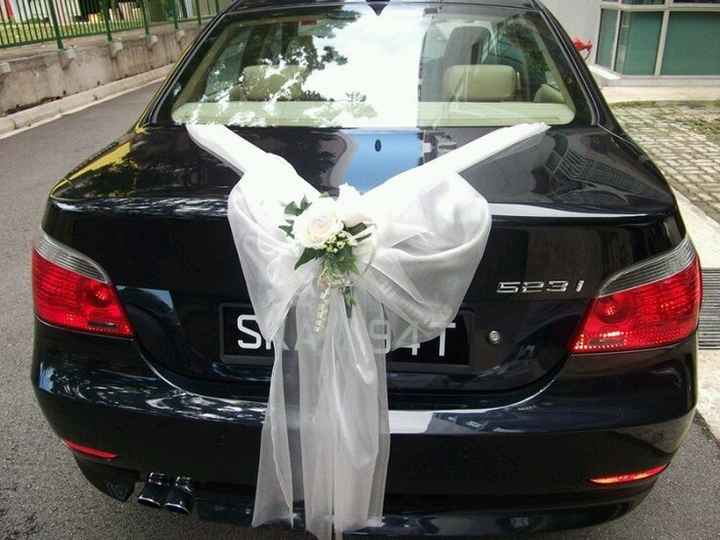 Decoração  do carro dos noivos - 19
