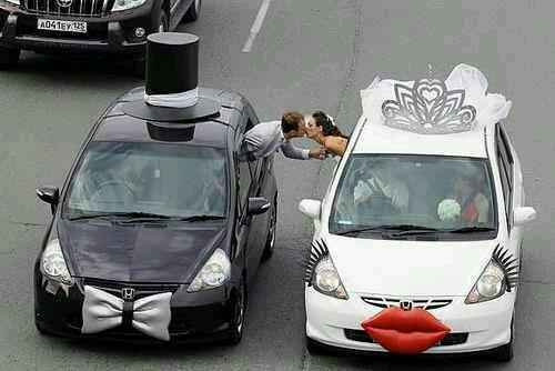 Decoração  do carro dos noivos - 20