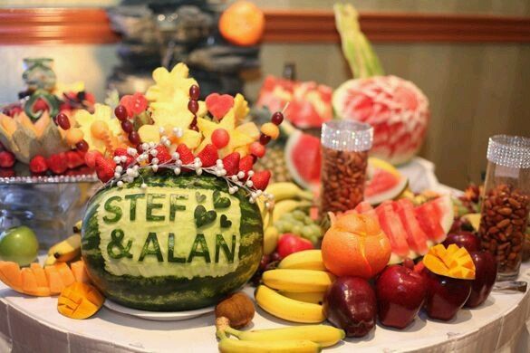 Tema casamento: Árvores/frutos - 1