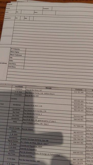agenda de casamento