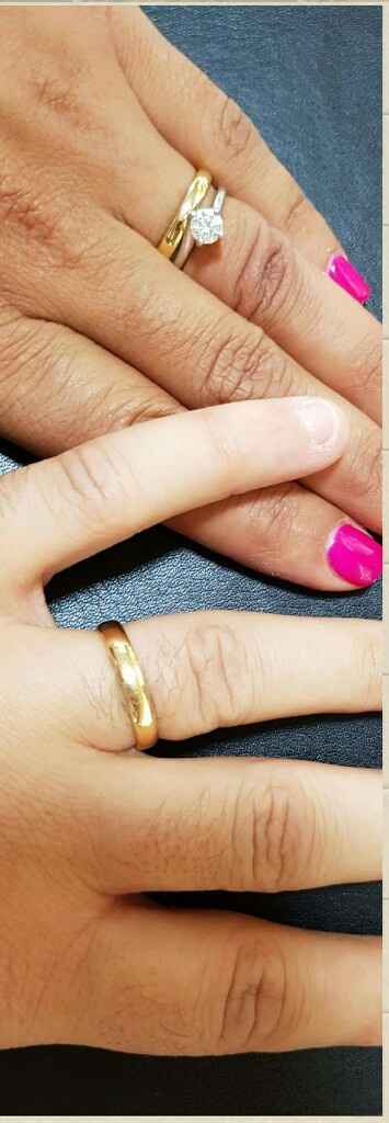 Aliança e anel de noivado: cores distintas ou iguais? - 1