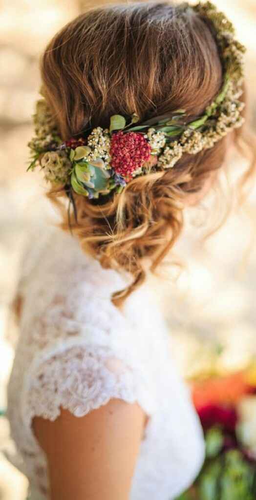 Véu / coroa de flores / tiara - 3