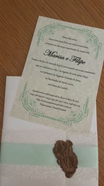 Convite de casamento vintage - 2