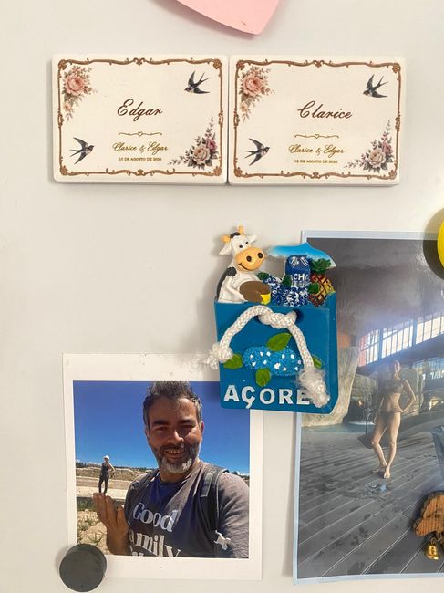 Nossos imanes no frigorífico 