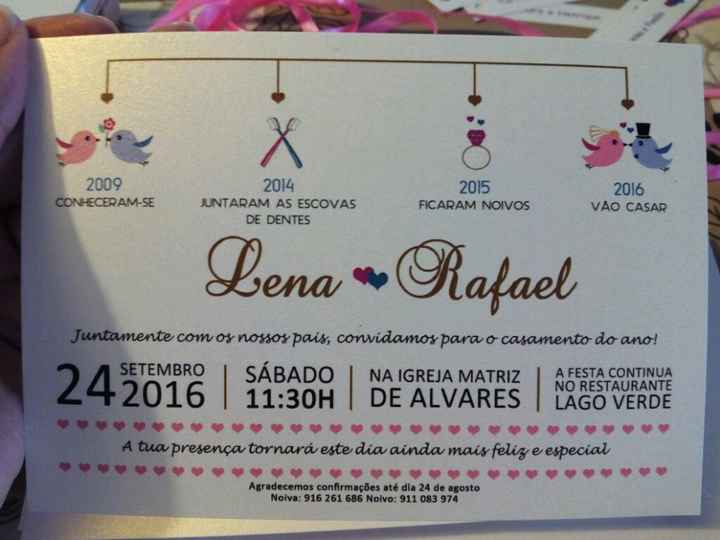 Convites prontos ? - 2