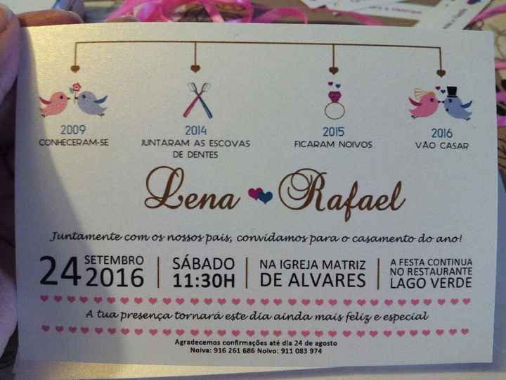 Convites de casamento - 1