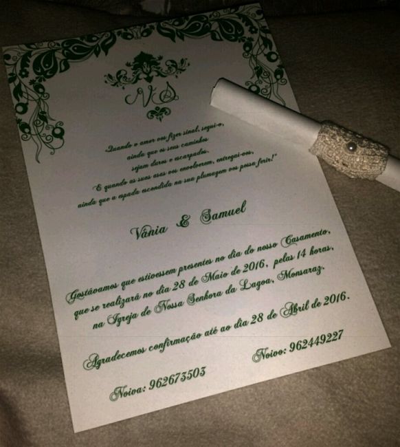 Convites check ;) - 1