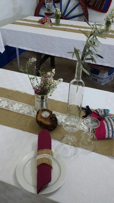 Decoração de mesas e menu check - 1