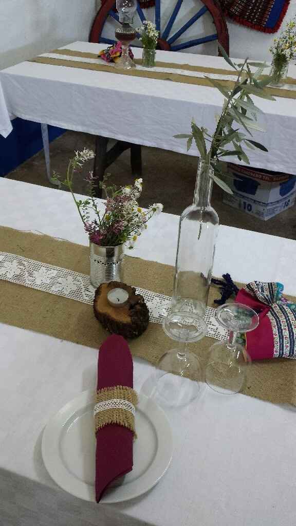 Decoração de mesas e menu check - 1