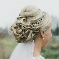 Véu / coroa de flores / tiara - 1