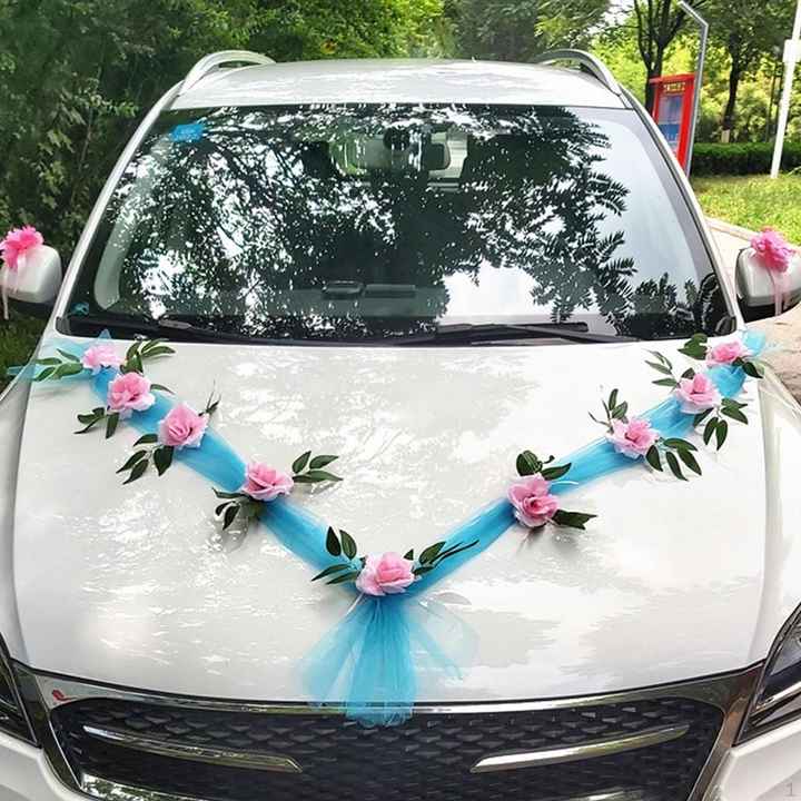Decoração do carro dos noivos - 15