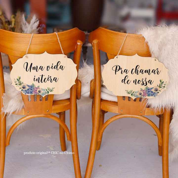 Placas e Plaquinhas para complementar a decoração do casamento… - 2