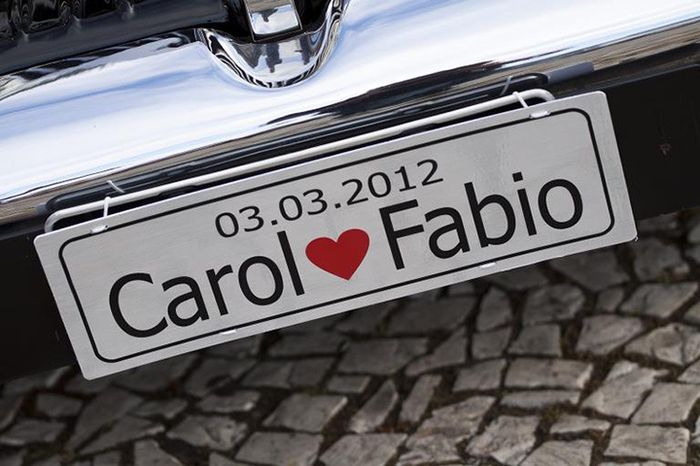Decoração do carro dos noivos 20