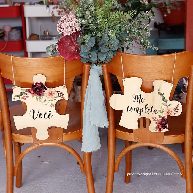 Placas e Plaquinhas para complementar a decoração do casamento… - 1