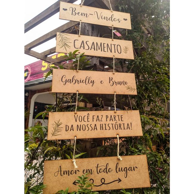 Placas e Plaquinhas para complementar a decoração do casamento… - 9