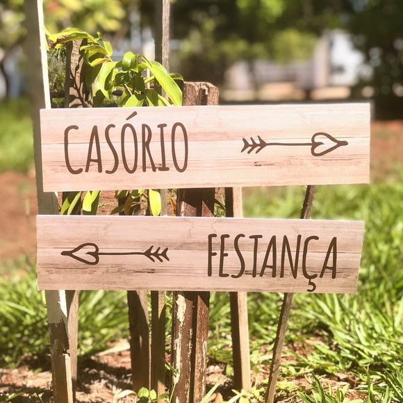 Placas e Plaquinhas para complementar a decoração do casamento… - 10