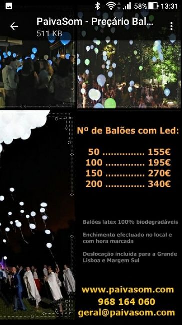 Baloes led - 1