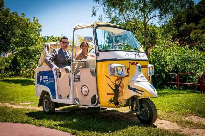 o nosso meio de transporte, surpresa do meu irmão