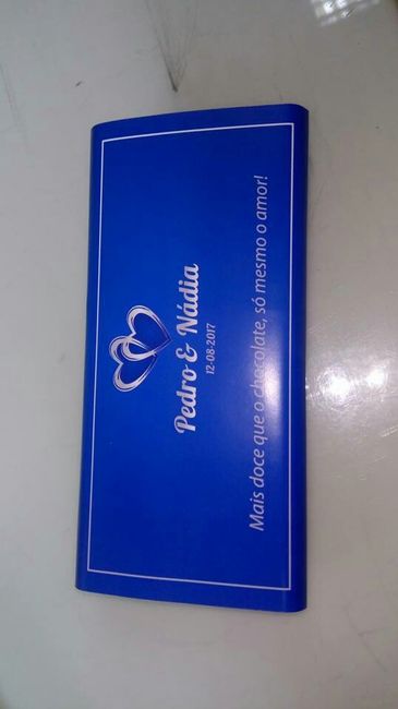Convite de casamento em formato caixinha de chocolates - 1