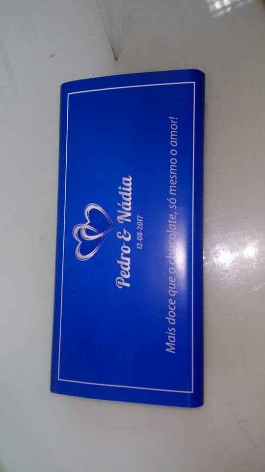 Convite de casamento em formato caixinha de chocolates - 1