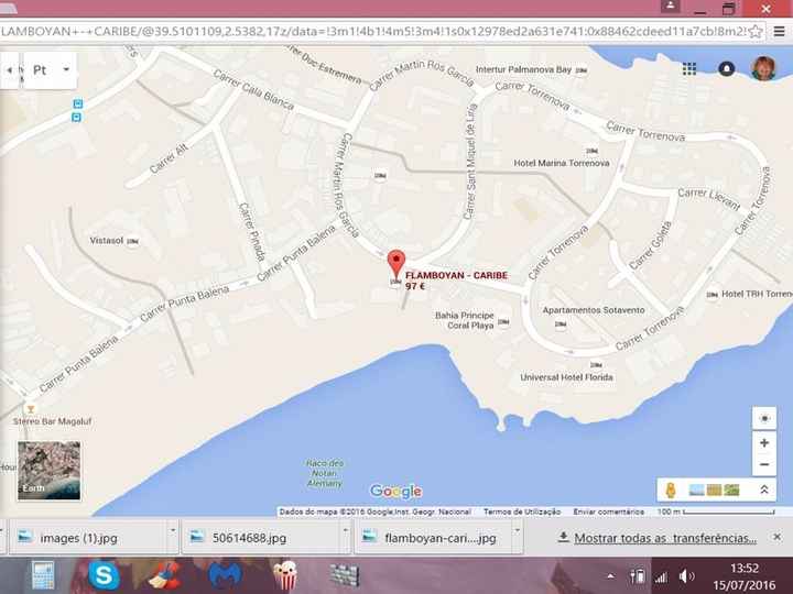 mapa do hotel