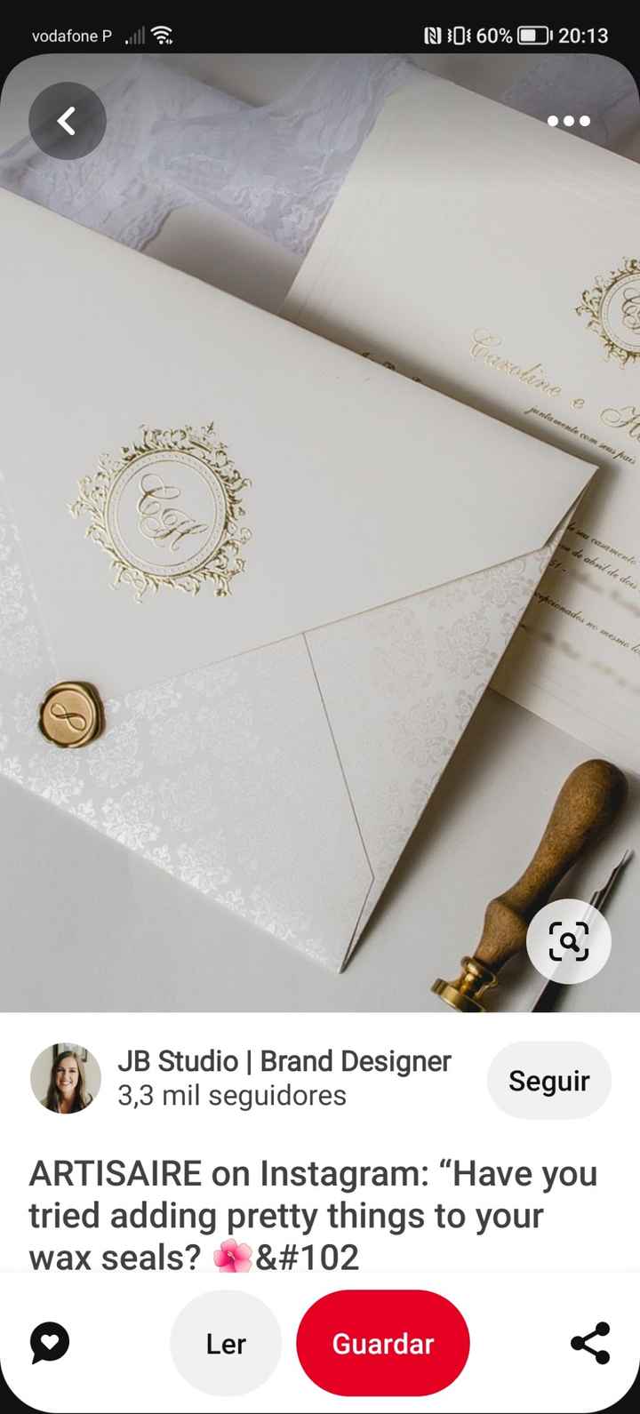 Convites de casamento que nos inspiramos - 2