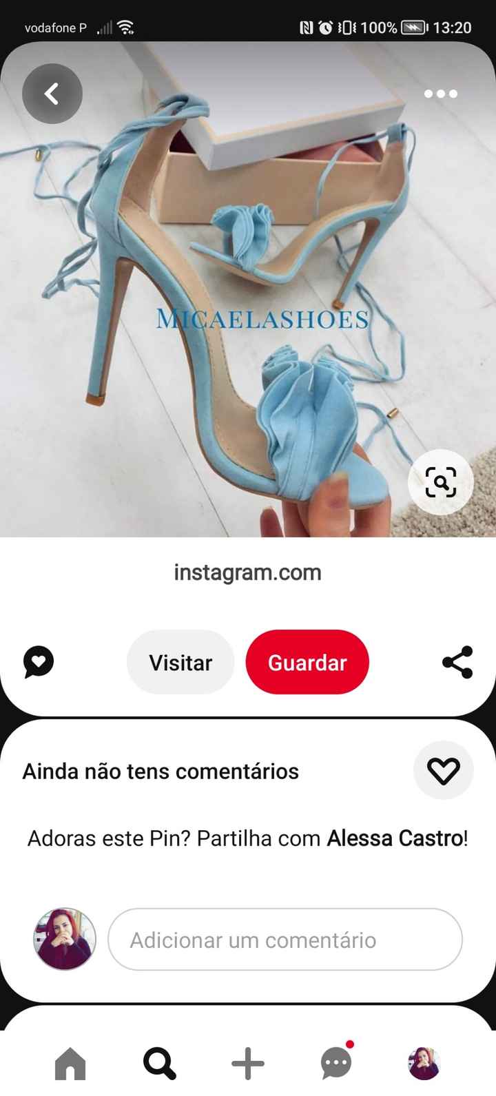 💙🌈 inspirações para casamento tons azul sapatos - 7