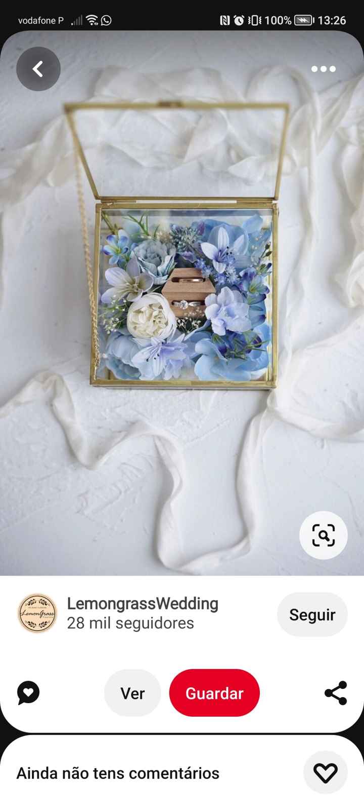 💙🌈casamento azul -porta alianças - 4