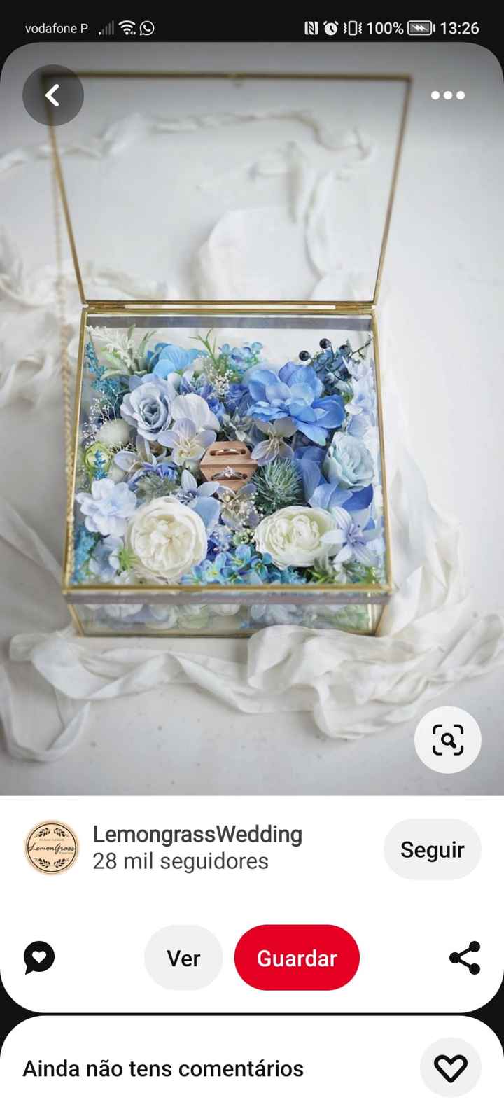 💙🌈casamento azul -porta alianças - 5