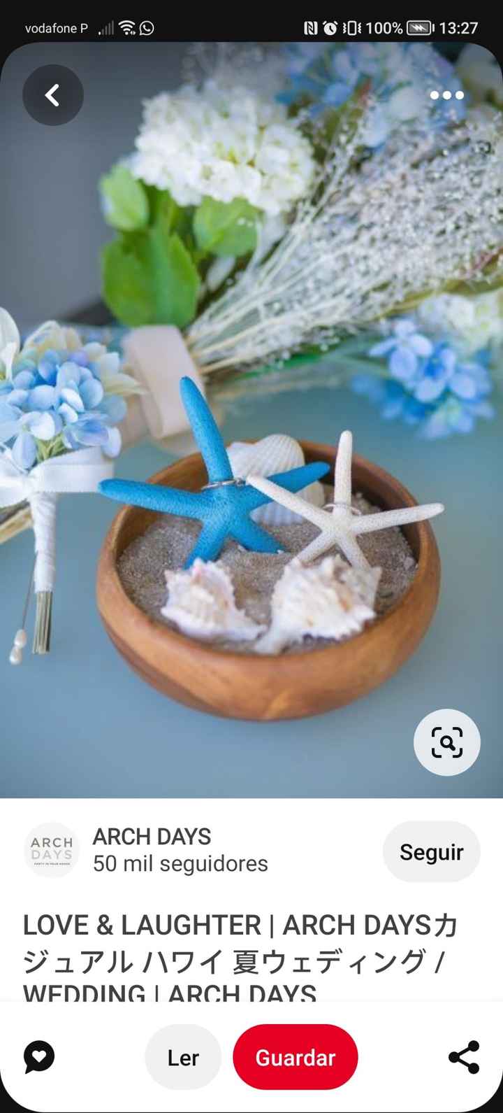 💙🌈casamento azul -porta alianças - 7