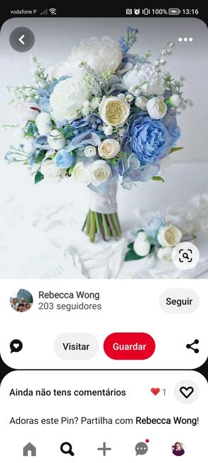 💙🌈 inspirações para casamento tons azul - Ramos 1