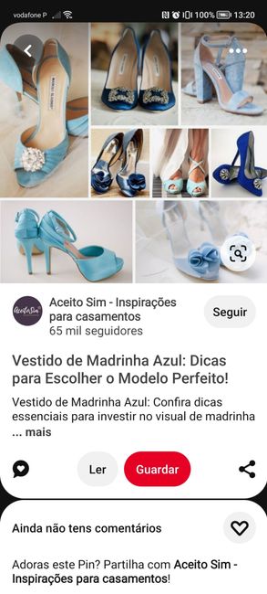 💙🌈 inspirações para casamento tons azul sapatos 1