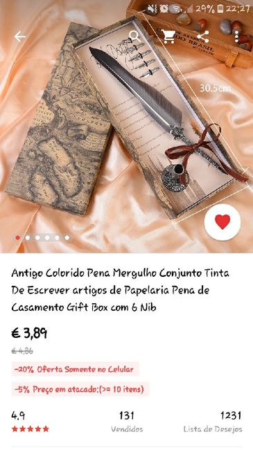 Caneta para assinaturas - 1