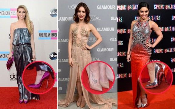 Contraste sapato (cor forte)