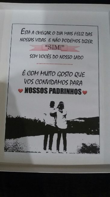 Convites personalizados - pais e padrinhos - 5