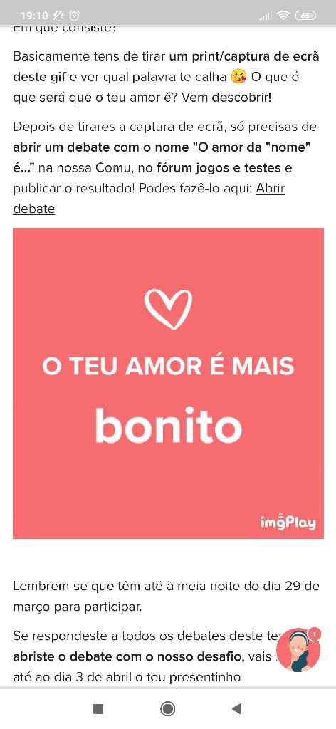 o amor da Daniela é... - 1