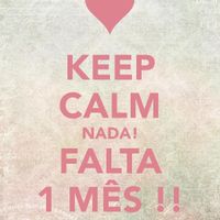 É Oficial... FALTA 1 MÊS !