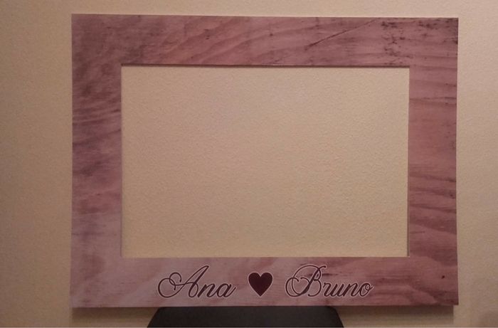 Moldura de photoboth e placa - 1