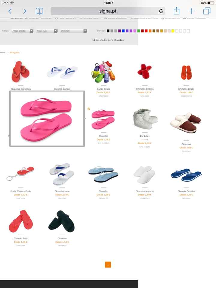 Chinelos para convidadas - 1