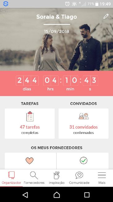  a 244 dias do casamento... - 1