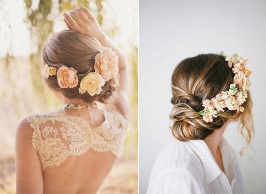 Wedding flowers hairstyle