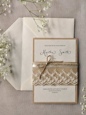 Country Style Wedding Invitation